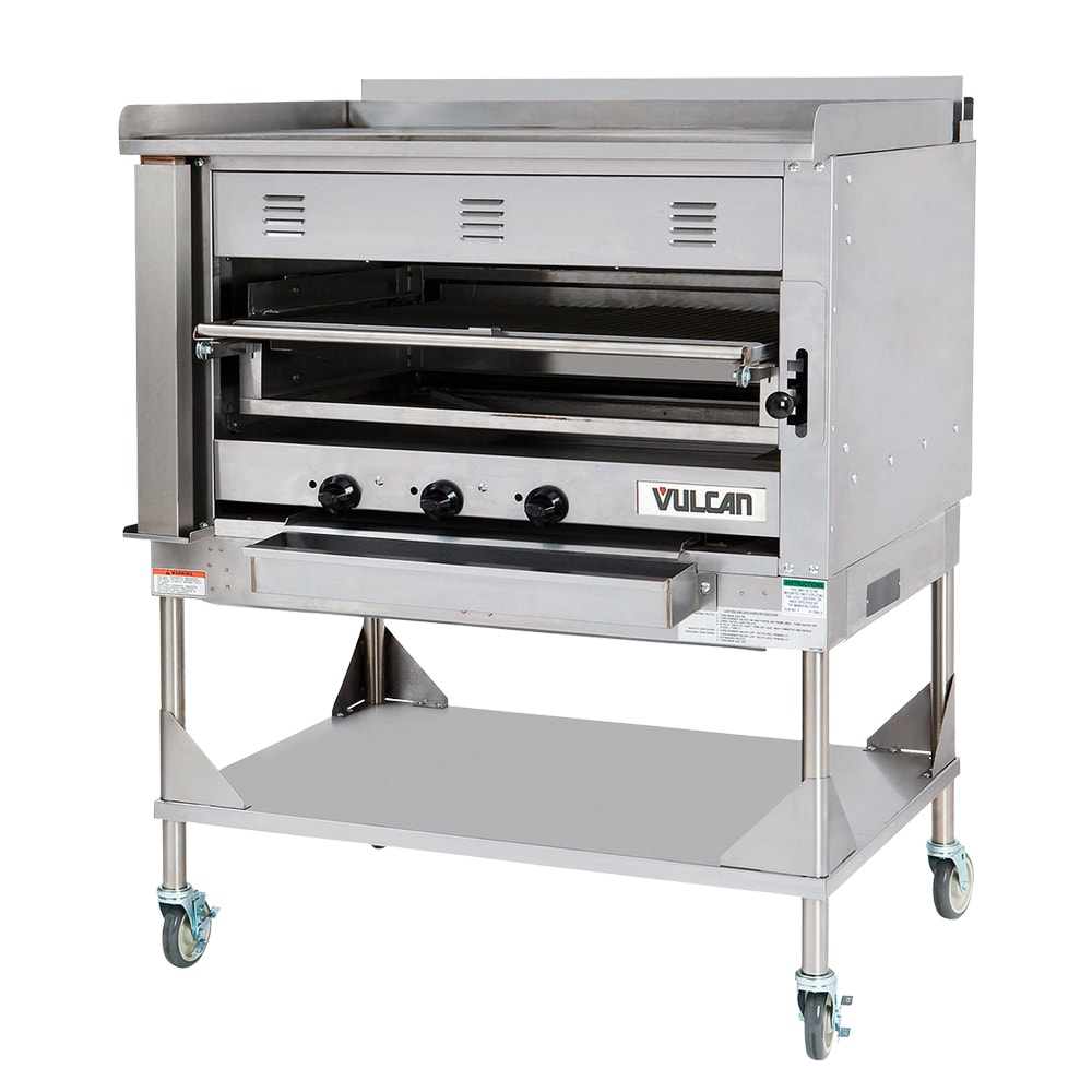 Vulcan VST3B Liquid Propane Chophouse Broiler w/ Griddle Top, 100,000 BTU