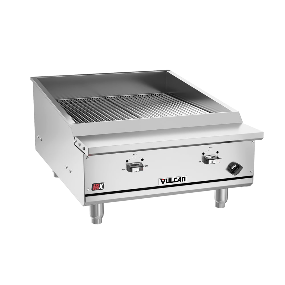 Vulcan VTEC25 25 1/2" Countertop Charbroiler w/ Conversion Burner, Natural Gas