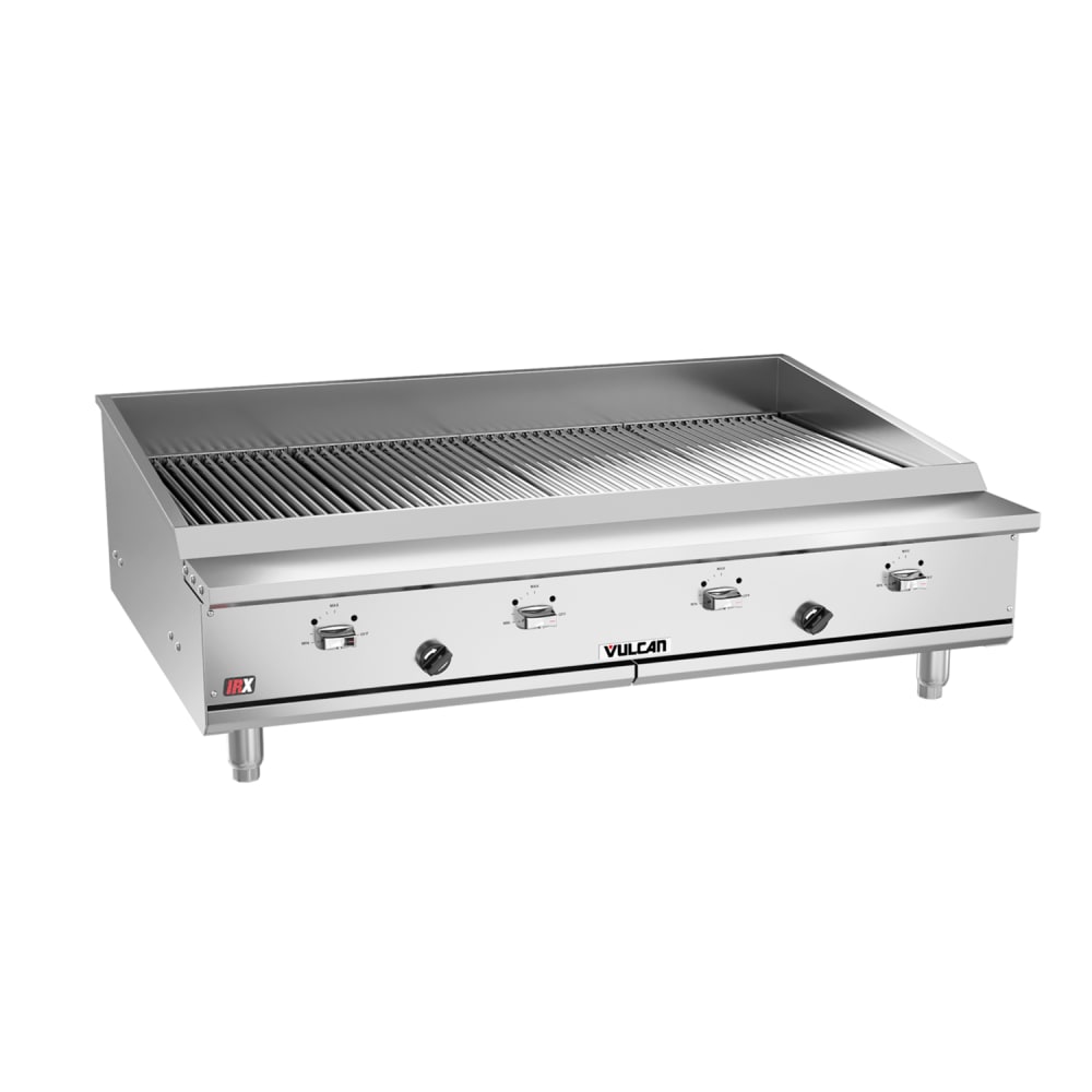 Vulcan VTEC48 47 1/2" Countertop Charbroiler w/ Conversion Burner, Natural Gas