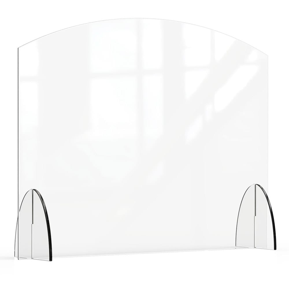 Rosseto Freestanding Safety Shield - 36"L x 28"H, Acrylic, Clear (AG009)