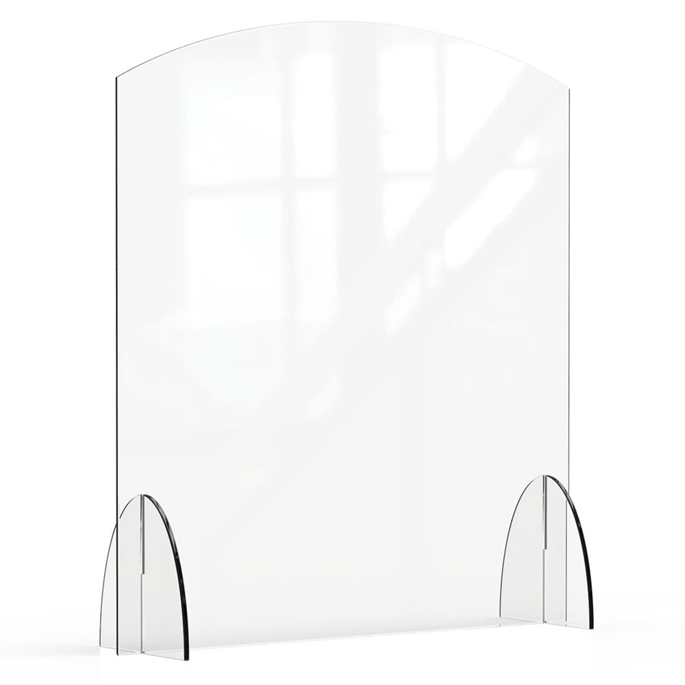 Rosseto Freestanding Safety Shield - 36"L x 40"H, Acrylic, Clear (AG016)