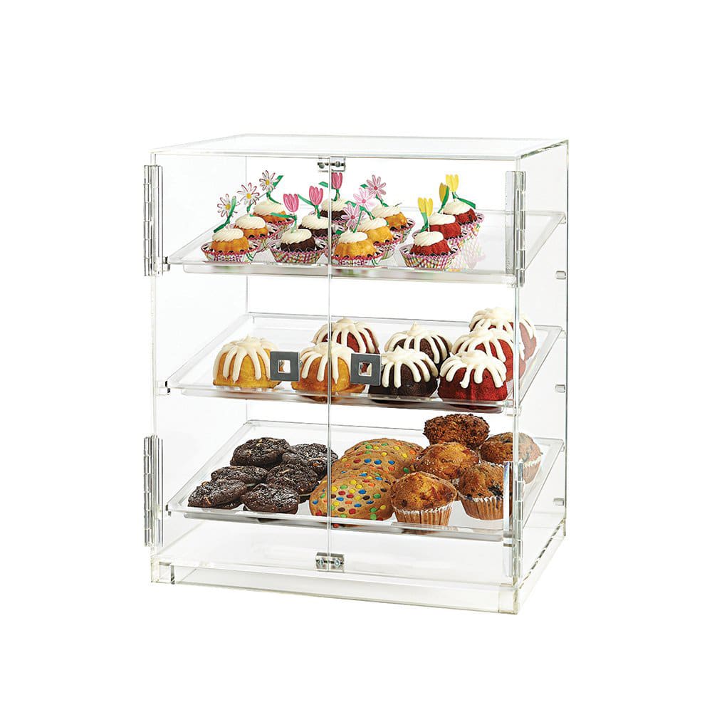 Rosseto Bakery Cabinet w/ (2) Doors, 20 1/4" x 15 1/2" x 21 1/4", Acrylic, Clear (BD124)