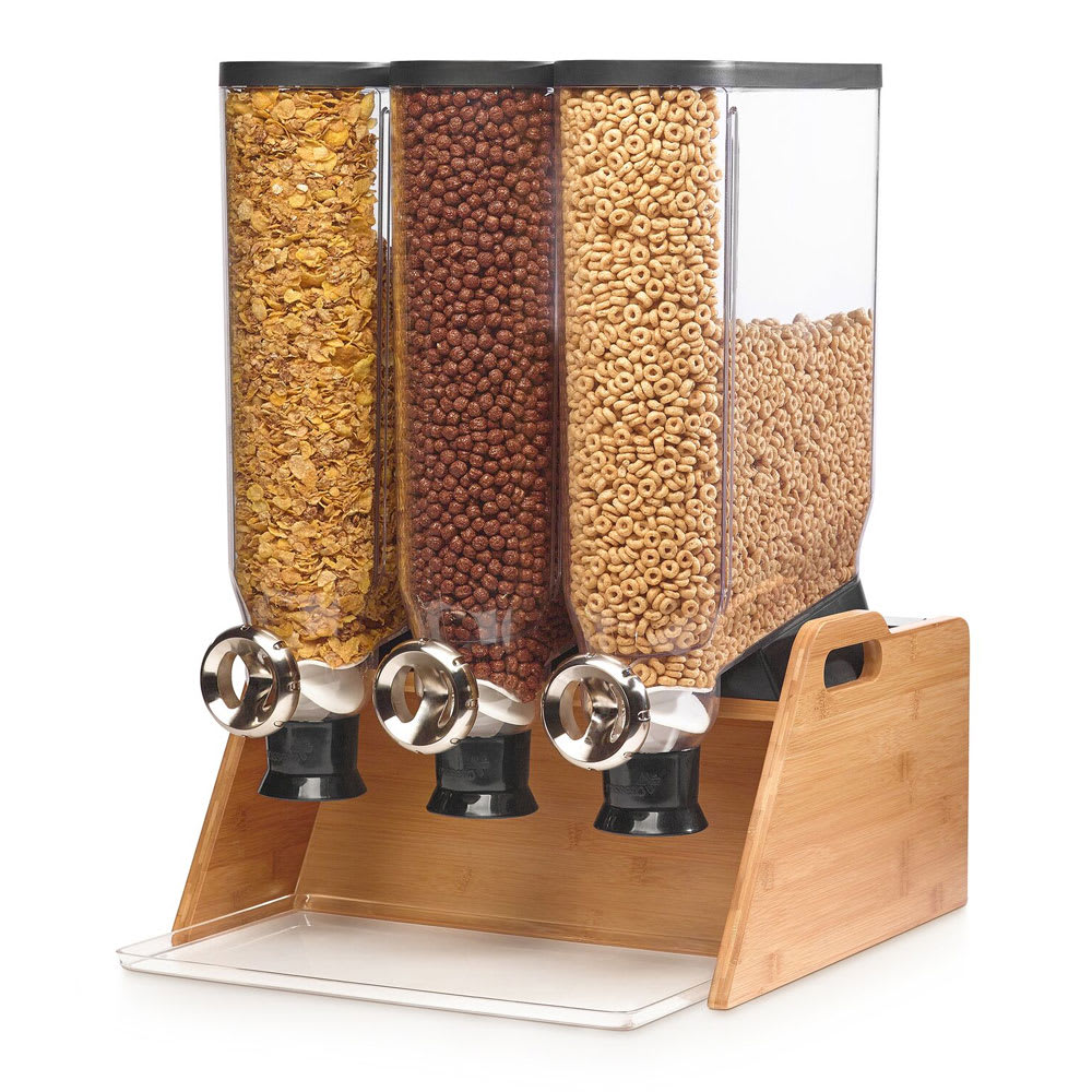 Rosseto Countertop Dry Food Dispenser, (3) 3 1/2 gal Hoppers (DS102)
