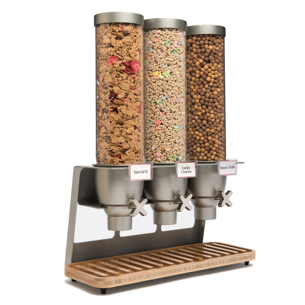 Rosseto Countertop Dry Food Dispenser, (3) 1 3/10 gal Hoppers (EZ547)