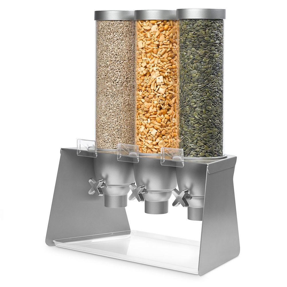 Rosseto Countertop Dry Food Dispenser, (3) 1 3/10 gal Hoppers (EZ564)