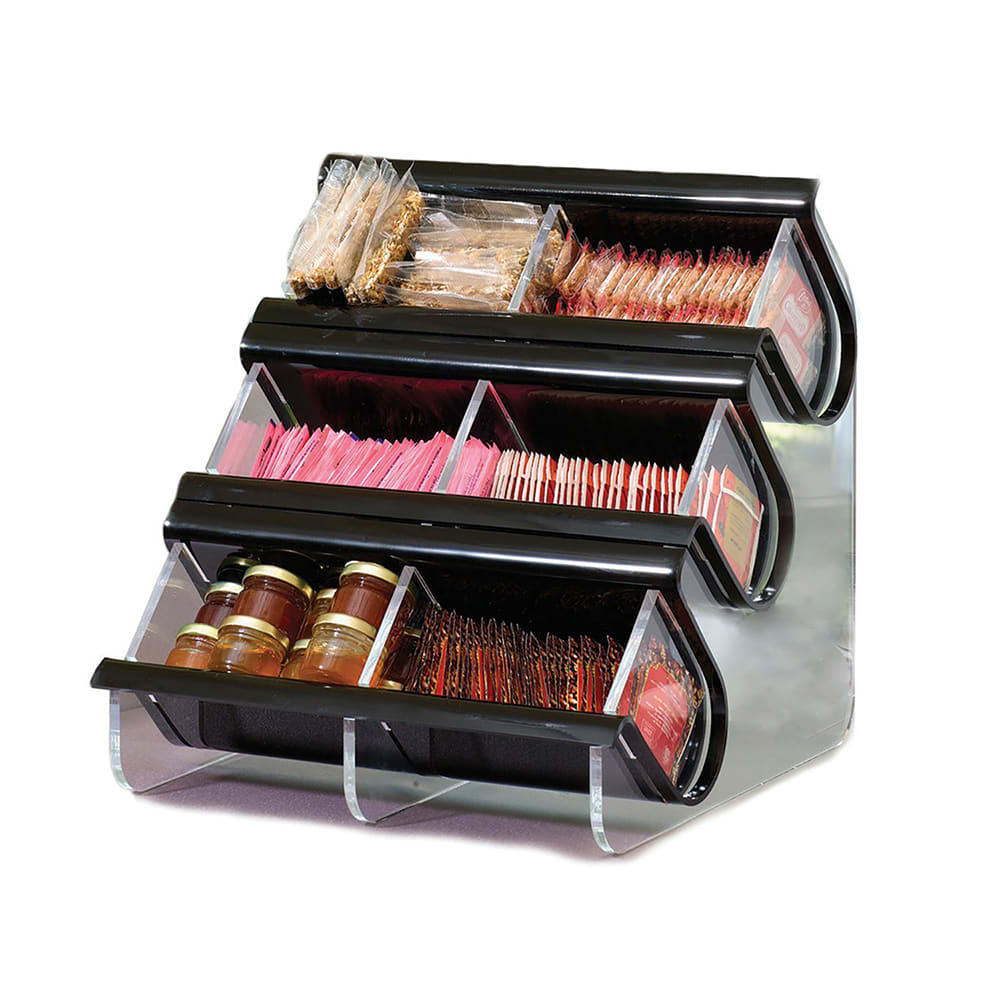 Rosseto Condiment Organizer w/ (6) Bins - Black (EZO739)