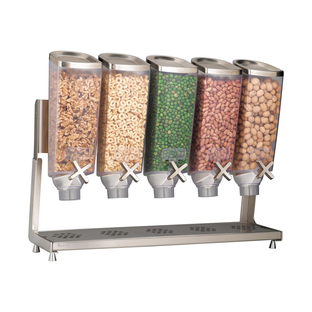 Rosseto Countertop Dry Food Dispenser, (5) 1 gal Hoppers (EZP2883)