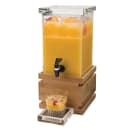 Rosseto 1 gal Beverage Dispenser w/ Ice Basket - Plastic Container, Bamboo Base (LD116) thumbnail 2