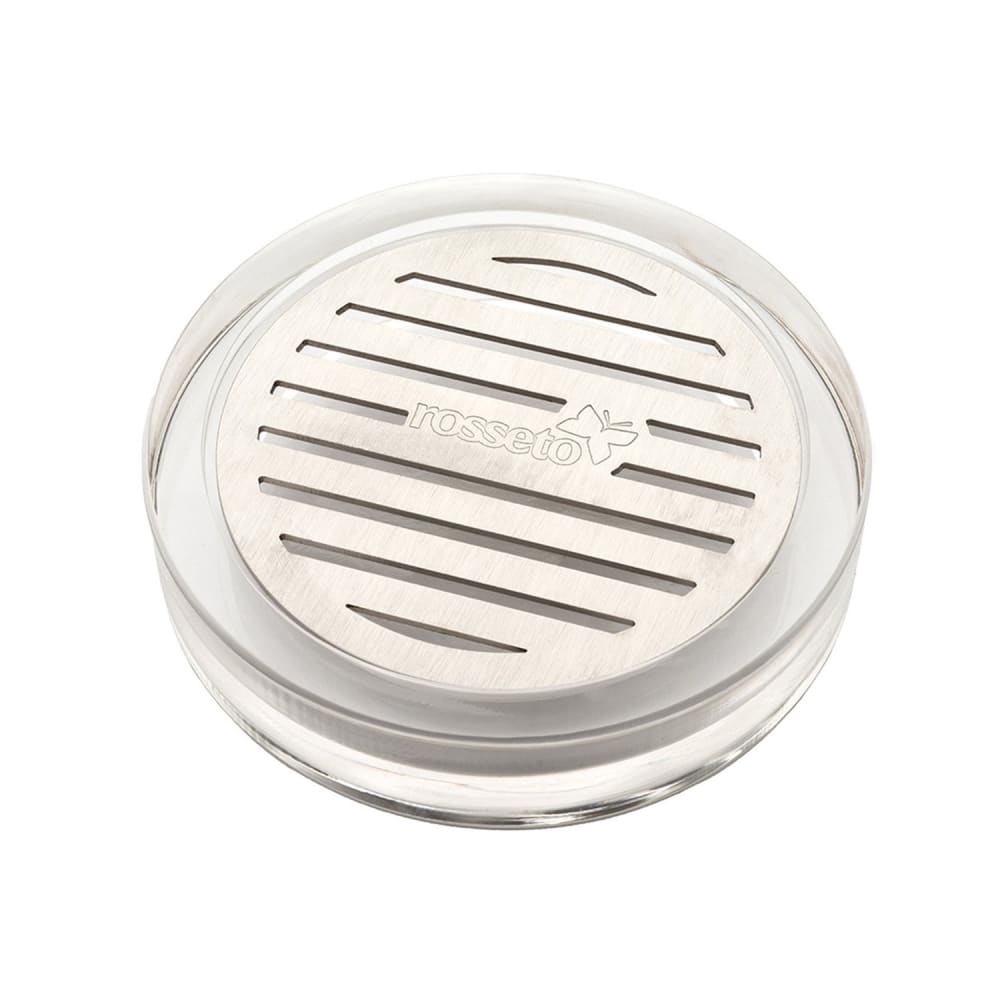 Rosseto 4 1/4" Round Acrylic Drip Tray with Stainless Insert (LD127)