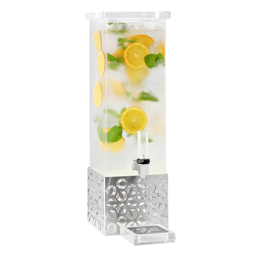 Rosseto 1 gal Beverage Dispenser - Plastic Container, Stainless Base (LD160)