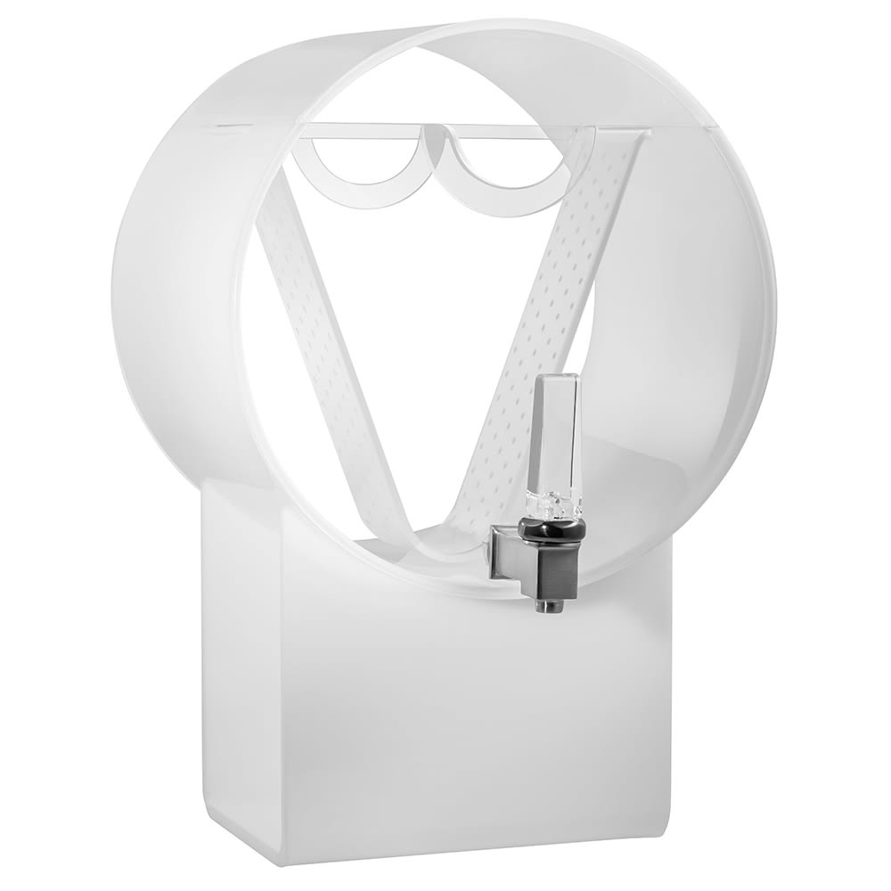 Rosseto 3 gal Beverage Dispenser - Plastic Container, White Base (LD174)