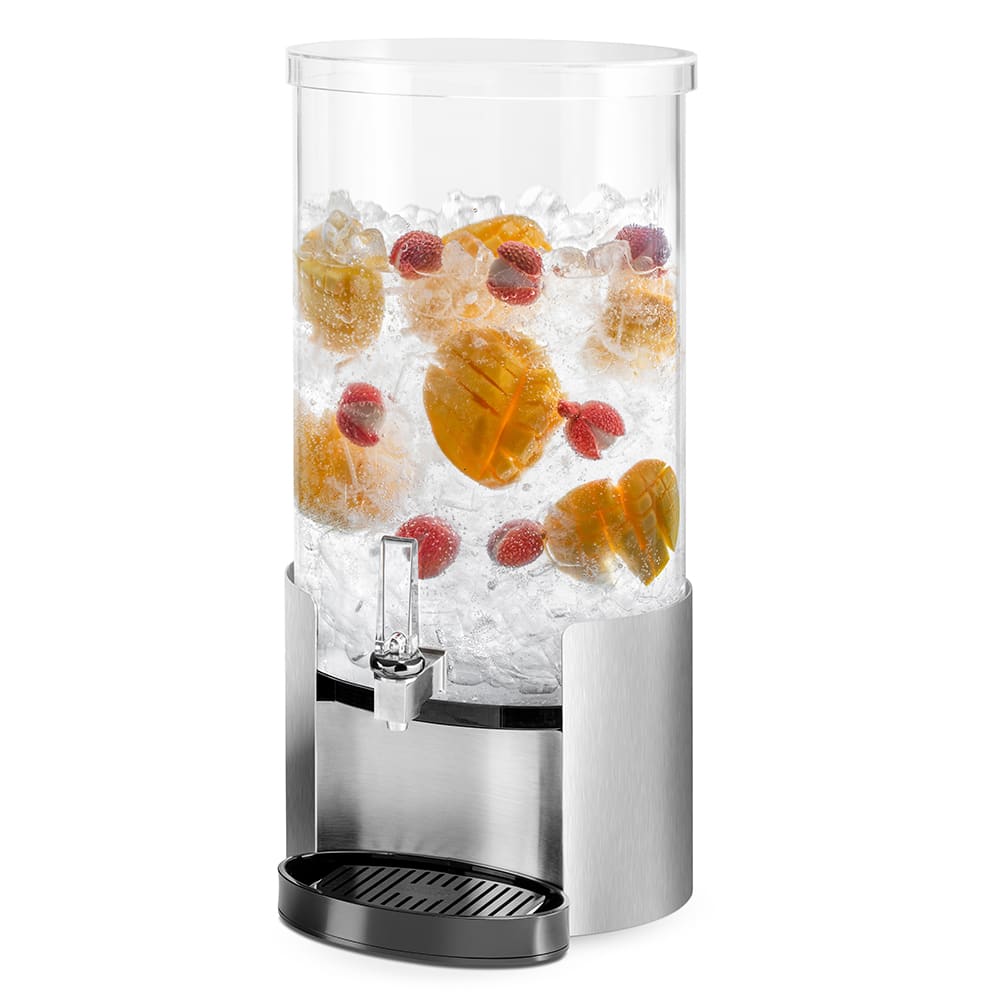 Rosseto 4 gal Beverage Dispenser - Plastic Container, Stainless Base (LD175)