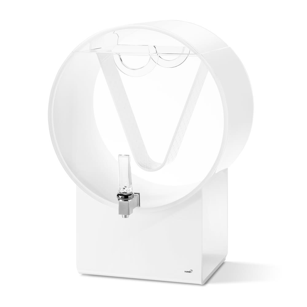 Rosseto 5 gal Beverage Dispenser w/ Infuser - Plastic Container, White Base (LD182)