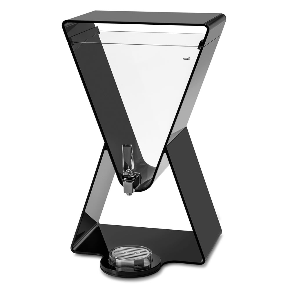 Rosseto 3 gal Beverage Dispenser - Plastic Container, Black Base (LD185)