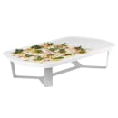 Rosseto 20 5/16 x 12 5/16" Rectangular Forme Tray - Melamine, White (MEL024) thumbnail 2