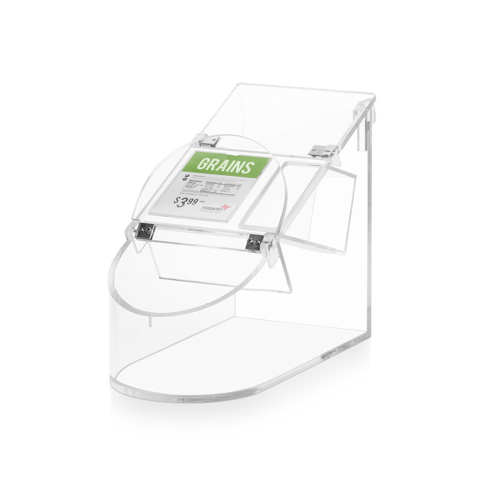 Rosseto BULKshop™ Scoop Bin - 3 1/2 Gallon Capacity, Acrylic, Clear (SA126)