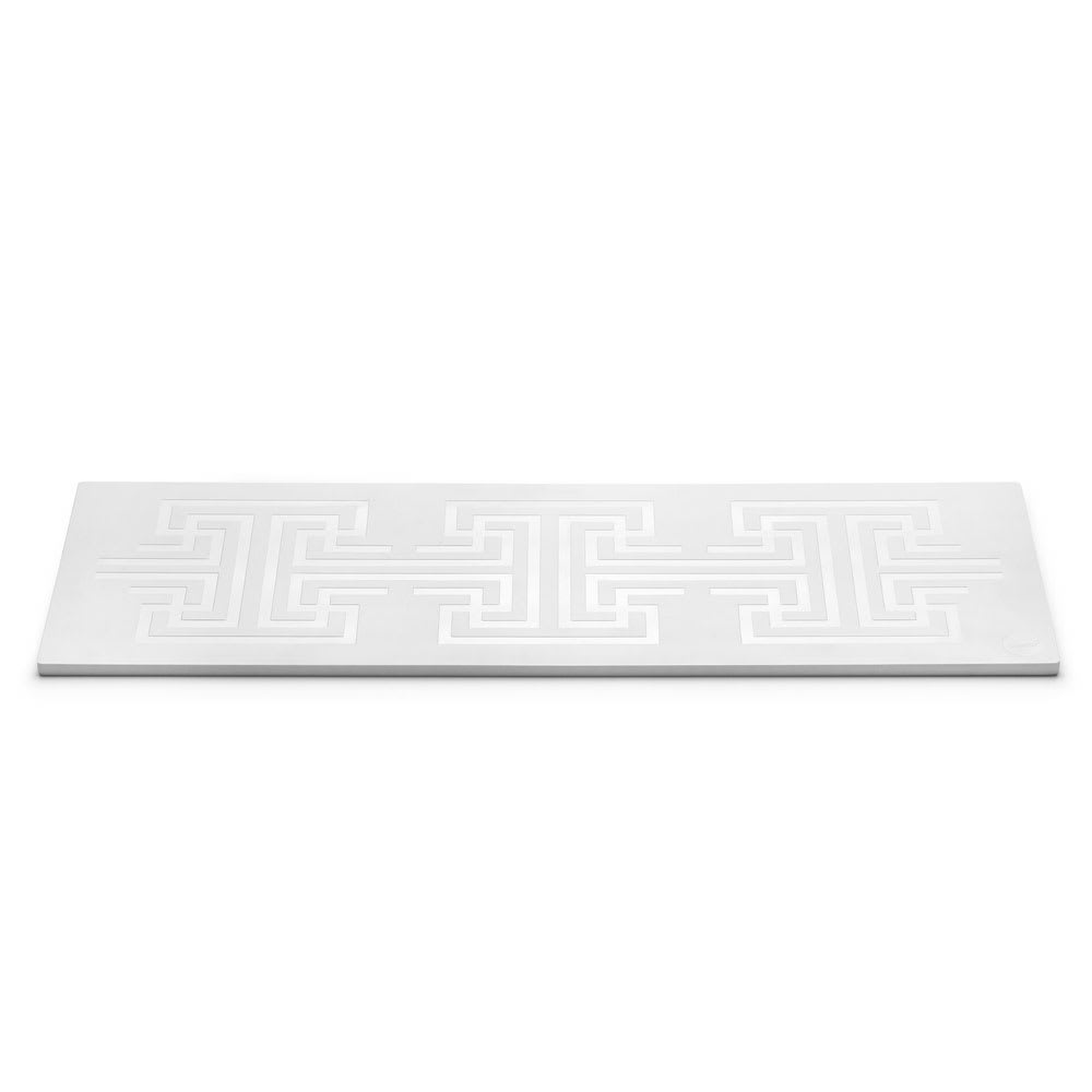 Rosseto 27 3/5" x 9 2/5" Rectangular Serving Tray - Melamine, White (SG038)