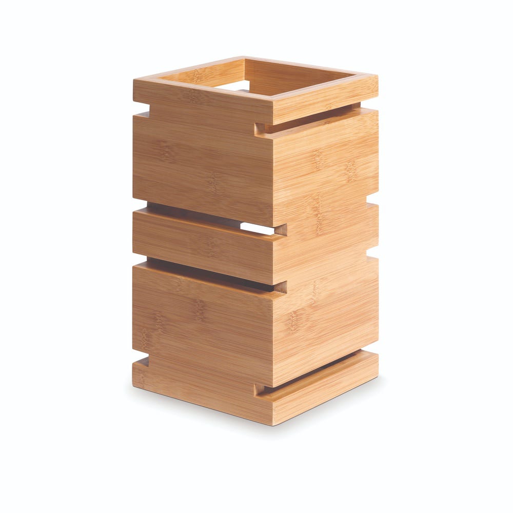 Rosseto 12" Square Multi-Level Riser - Bamboo, Natural Finish (SW100)