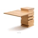 Rosseto 12" Square Multi-Level Riser - Bamboo, Natural Finish (SW100) thumbnail 2