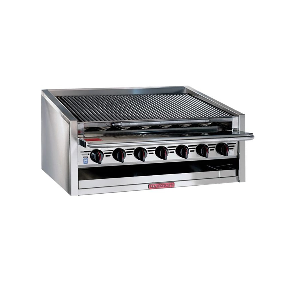 Magikitch'n APM-RMB-624 24" Gas Charbroiler w/ Round Rod Top Grates, Natural Gas