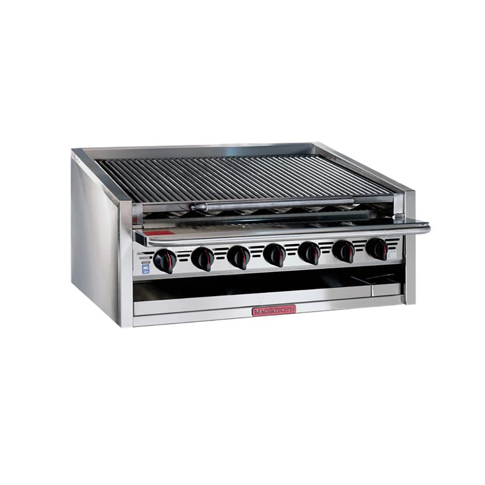 Magikitch'n APM-RMB-636CR 36" Gas Charbroiler w/ Round Rod Top Grates, Natural Gas