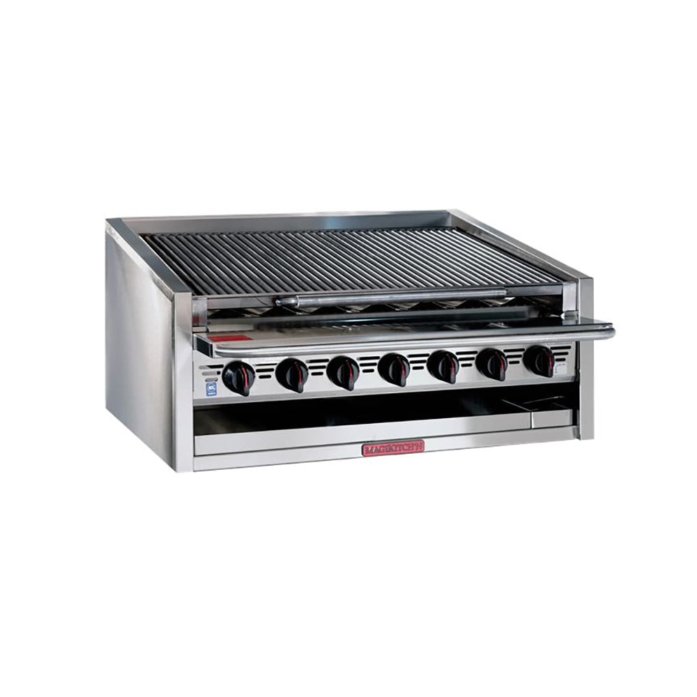 Magikitch'n APM-RMB-648CR 48" Gas Charbroiler w/ Round Rod Top Grates, Liquid Propane