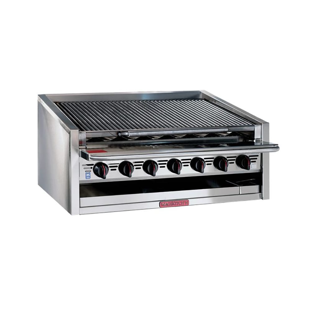 Magikitch'n APM-RMB-648CR 48" Gas Charbroiler w/ Round Rod Top Grates, Natural Gas