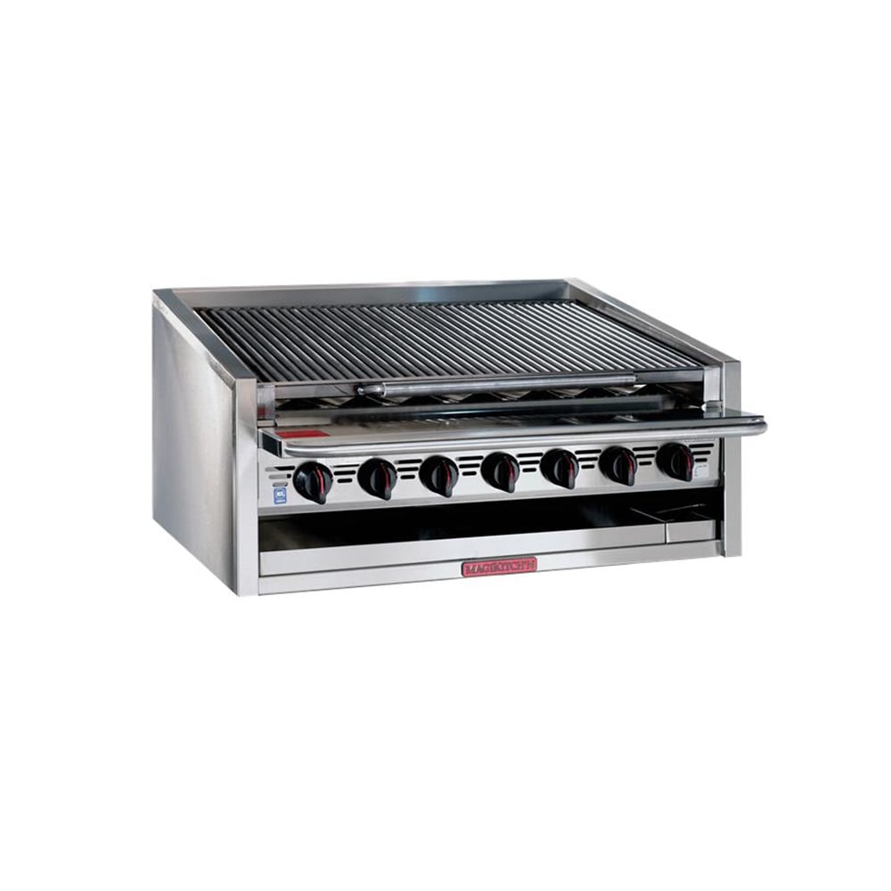 Magikitch'n APM-RMB-660 60" Gas Charbroiler w/ Round Rod Top Grates, Natural Gas