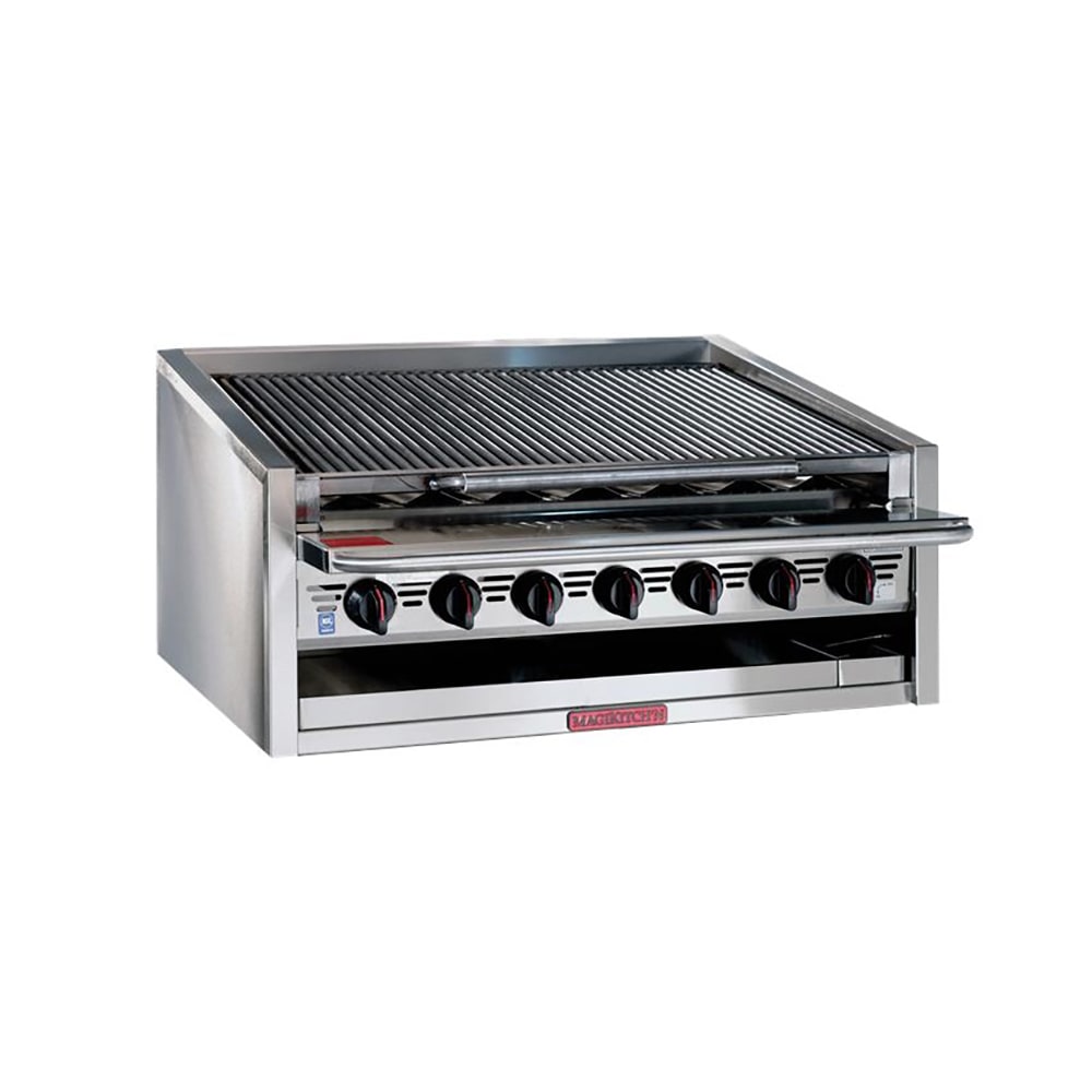 Magikitch'n APM-RMB-672CR 72" Gas Charbroiler w/ Round Rod Top Grates, Liquid Propane