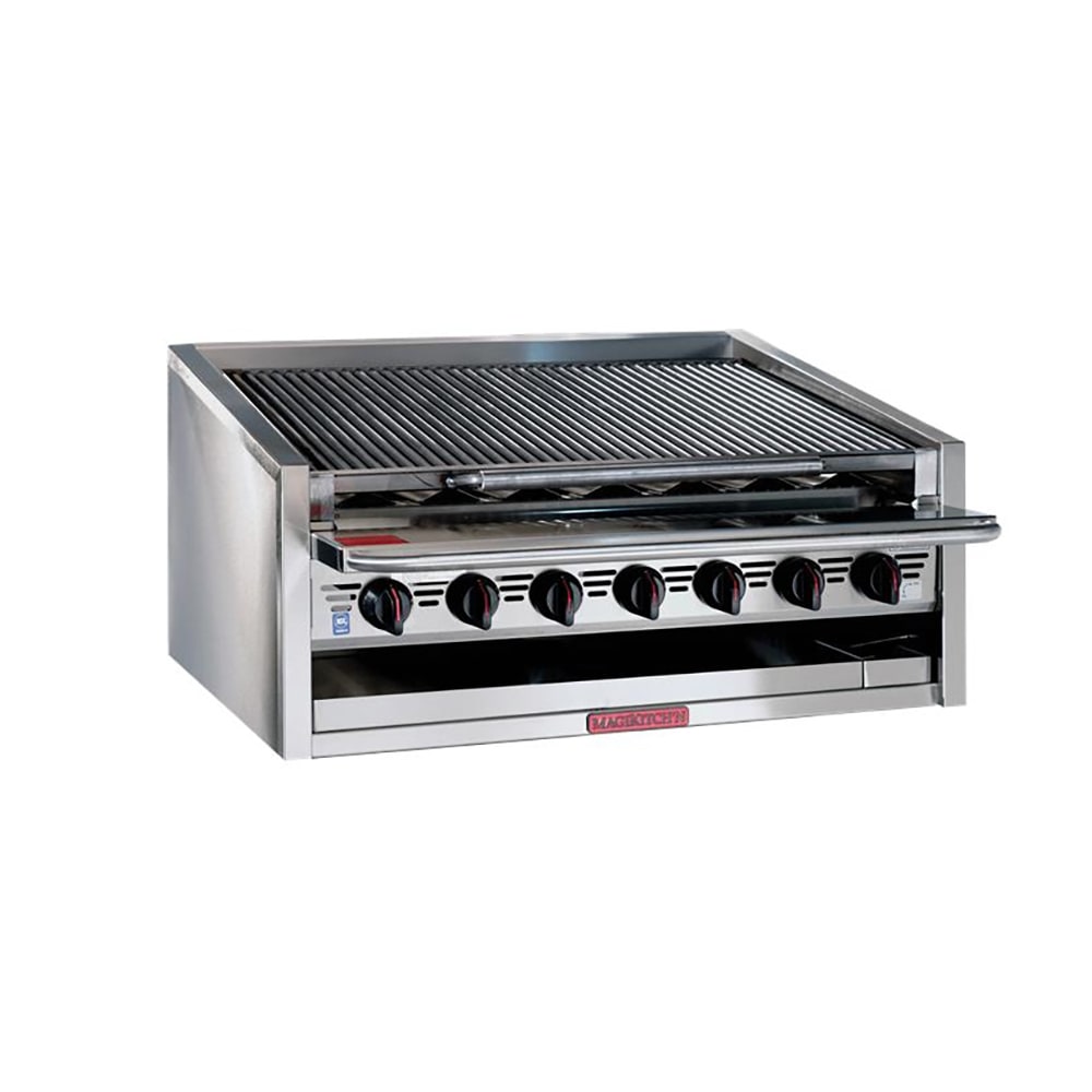 Magikitch'n APM-RMB-672CR 72" Gas Charbroiler w/ Round Rod Top Grates, Natural Gas