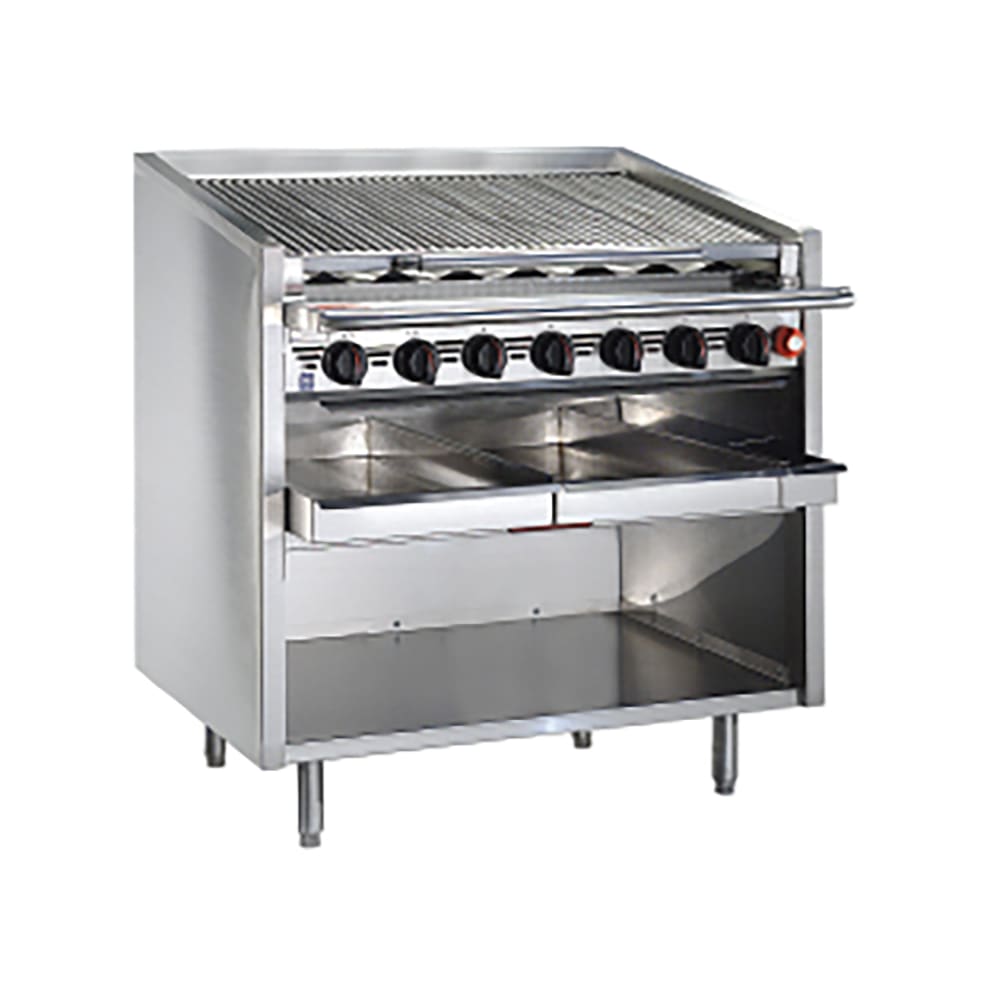 Magikitch'n FM-RMB-624CR 24" Gas Charbroiler w/ Round Rod Top Grates, Liquid Propane