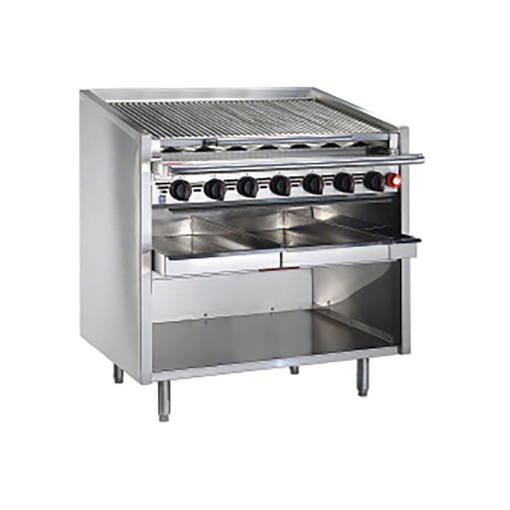 Magikitch'n FM-RMB-624 24" Gas Charbroiler w/ Round Rod Top Grates, Liquid Propane