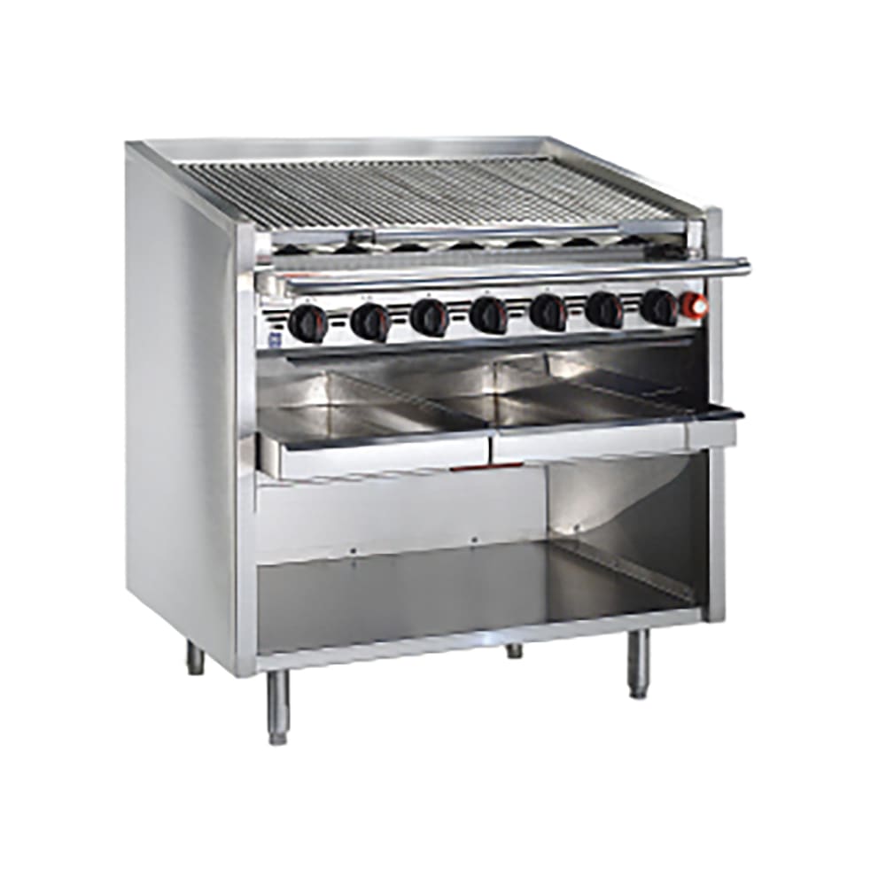Magikitch'n FM-RMB-636CR 36" Gas Charbroiler w/ Round Rod Top Grates, Liquid Propane