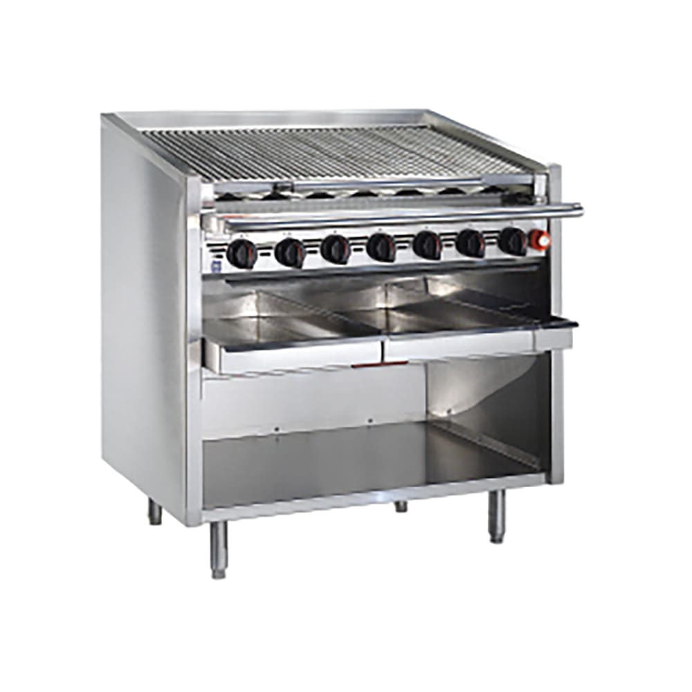 Magikitch'n FM-RMB-660 60" Radiant Charbroiler w/ Round Rod Top Grate, Liquid Propane