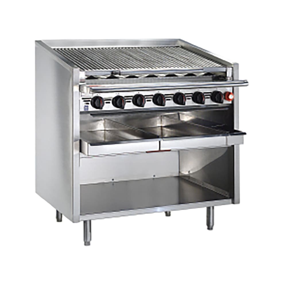 Magikitch'n FM-SMB-660 60" Gas Charbroiler w/ Round Rod Top Grates, Liquid Propane