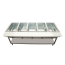 Duke 305 73" Hot Food Table w/ (5) Wells & Undershelf, Natural Gas thumbnail 2