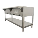 Duke 305 73" Hot Food Table w/ (5) Wells & Undershelf, Natural Gas thumbnail 3