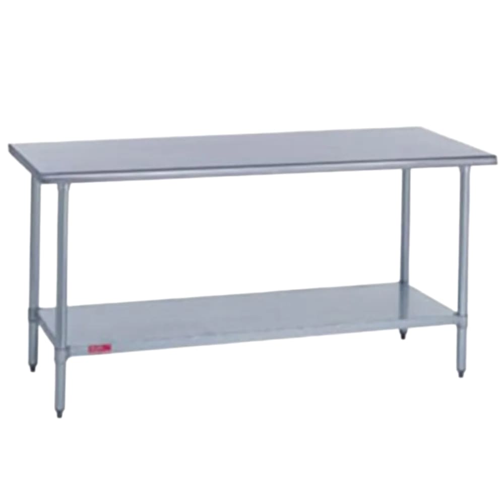 Duke 314S-3648 48" 14 ga Work Table w/ Undershelf & 300 Series Stainless Flat Top