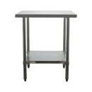 Duke 316-2430 30" 16 ga Work Table w/ Undershelf & 300 Series Stainless Flat Top thumbnail 2