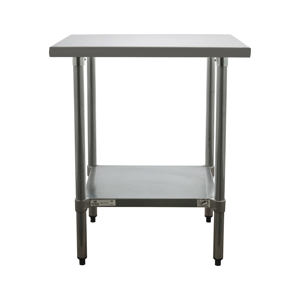 Duke 418-2430-2R 30" 18 ga Work Table w/ Undershelf & 400 Series Stainless Top, 1 1/8" Backsplash