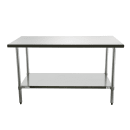 Duke 418-2460 60" 18 ga Work Table w/ Undershelf & 400 Series Stainless Flat Top thumbnail 2