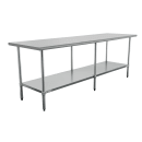 Duke 418-2496 96" 18 ga Work Table w/ Undershelf & 400 Series Stainless Flat Top thumbnail 3