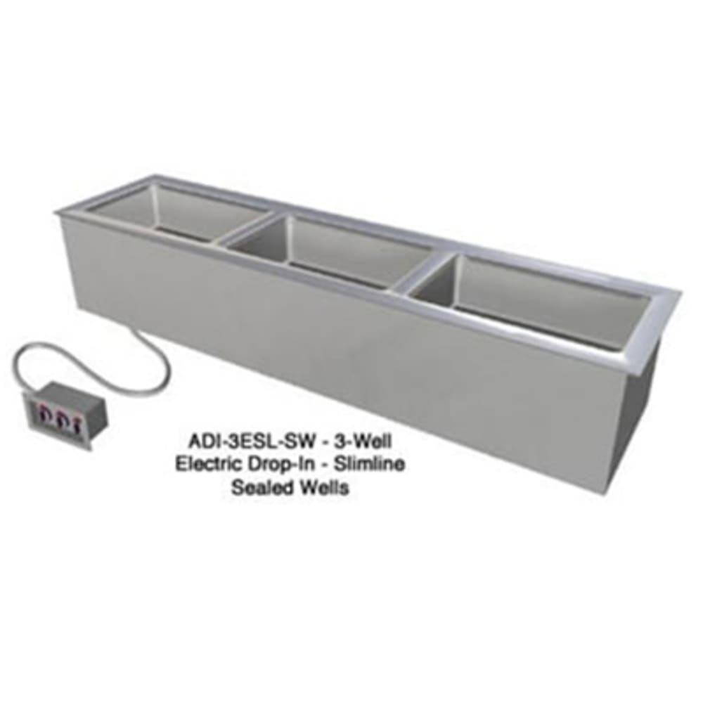 Duke ADI-3ESL-SW 68 1/4" Drop In Hot Food Table w/ (3) Wells, 120v