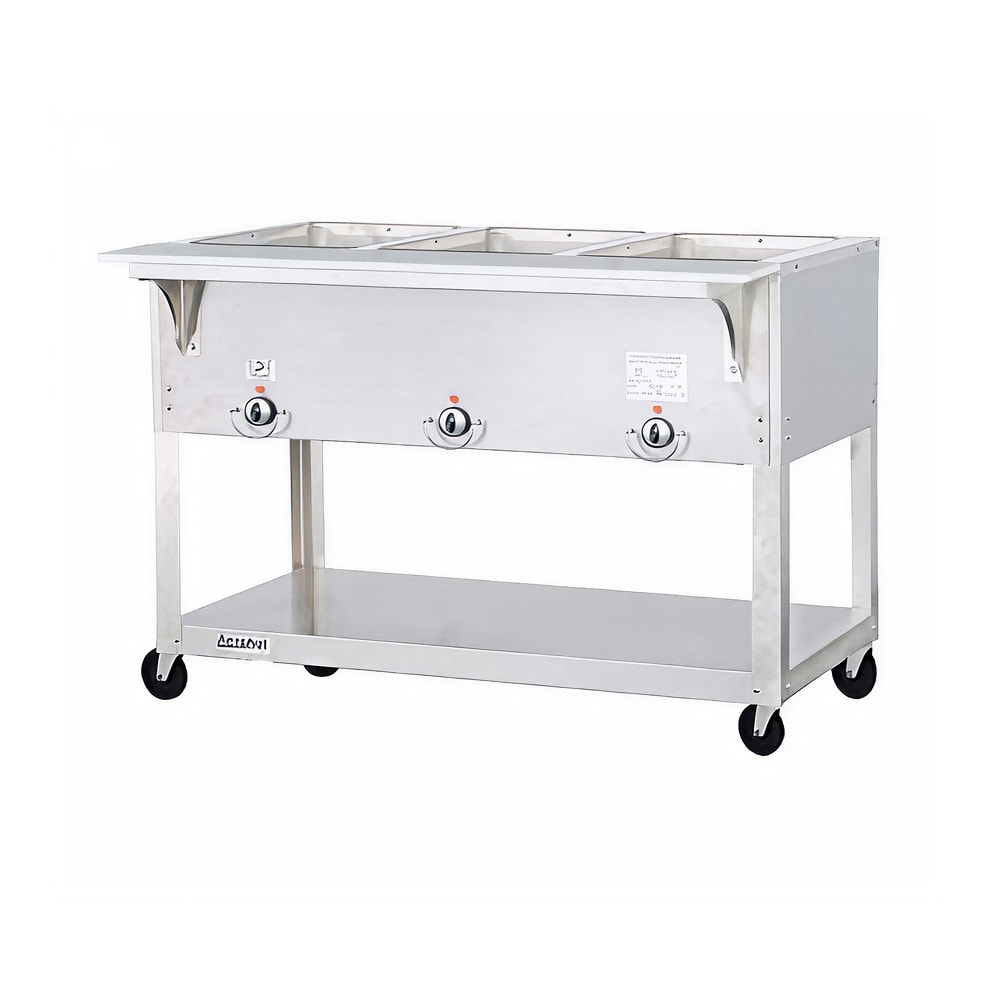 Duke EP303SW 44 3/8" Hot Food Table w/ (3) Wells & Cutting Board, 120v