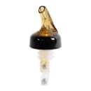 Bar Maid BMP-500RAC 5 oz Measured Liquor Pourer, Amber w/ Black Collar thumbnail 2