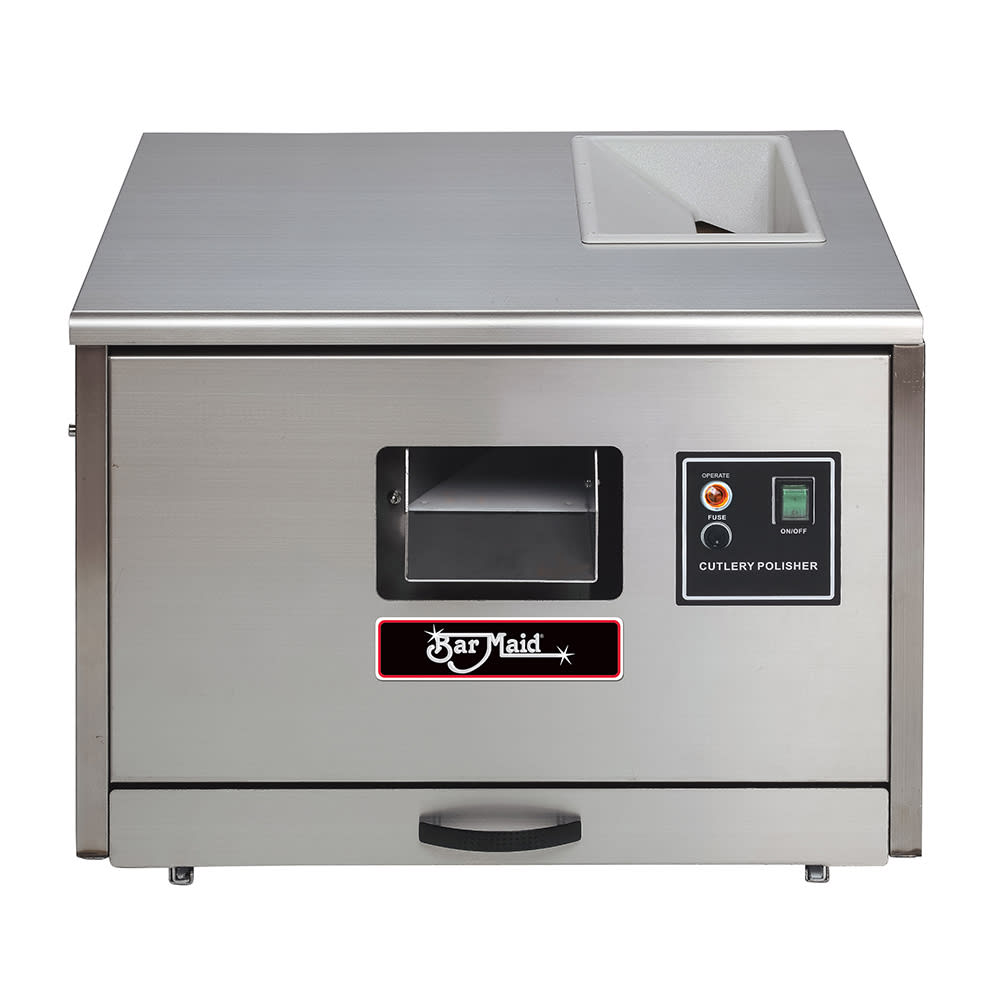 Bar Maid CP-7000 Countertop Cutlery Polisher - (4,000) Pieces of Cutlery/hr, 110-120v