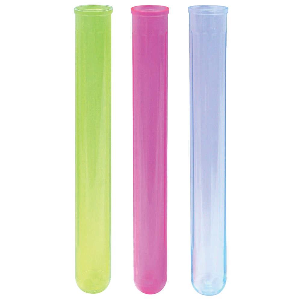 Bar Maid CR-1620AC 6" Shooter Tubes - Plastic, Assorted Neon Colors