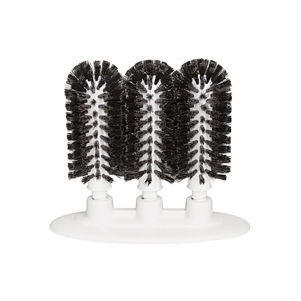 Bar Maid GWM-300 3 Brush Manual Glass Washer w/ Suction Cup Base