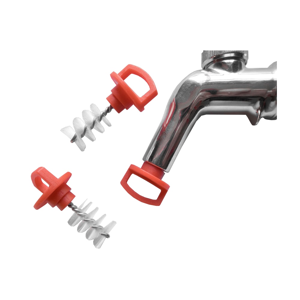 Bar Maid TAP-BRUSH50 Beer Tab Brush Plug - Red Handle