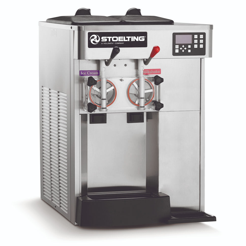 Stoelting F144-38I2 Combo Soft Serve Shake Freezer, (2) Flavors w/ (2) Valve, Air Cool, 208 240/1v